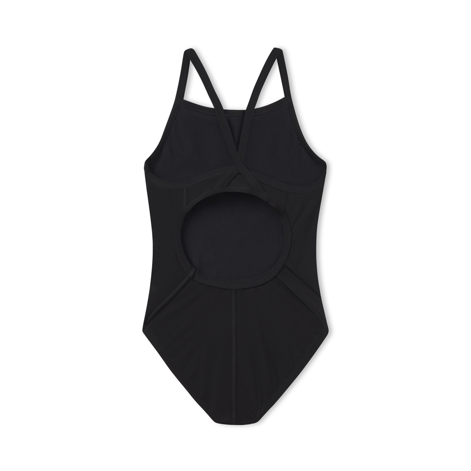 Women's Flyback Youth Training Suit One Piece Black