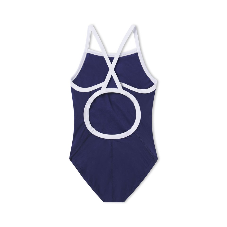 Girl's Endurance+ Flyback Training Suit One Piece Navy