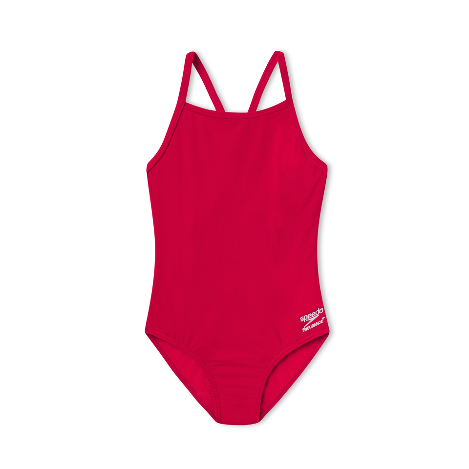 Women's Flyback Youth Training Suit One Piece Red