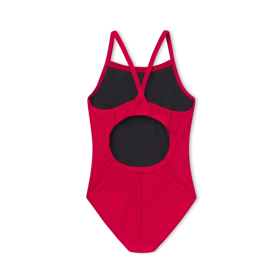 Women's Flyback Youth Training Suit One Piece Red