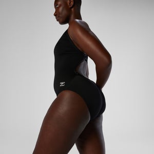 Women's Endurance+ - Solid Flyback Training One Piece Black