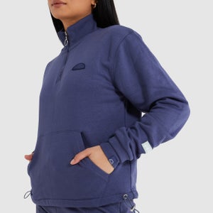 Mighty 1/2 Zip Track Top Dark Blue