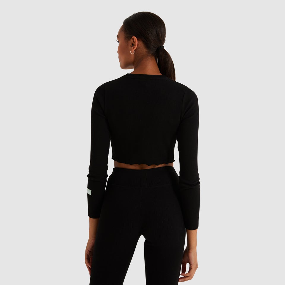 Women's Vez Crop Tee Black