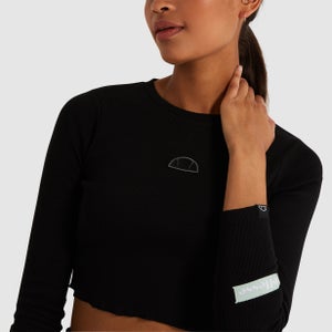 Women's Vez Crop Tee Black