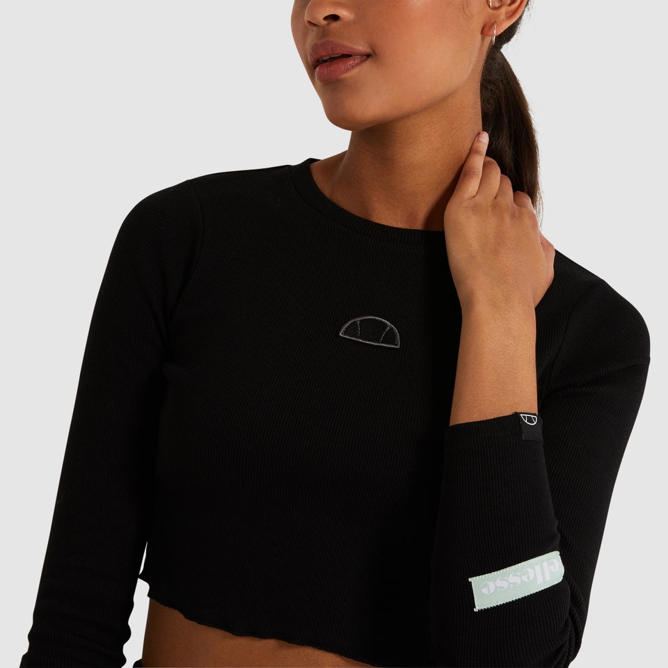Women's Vez Crop Tee Black