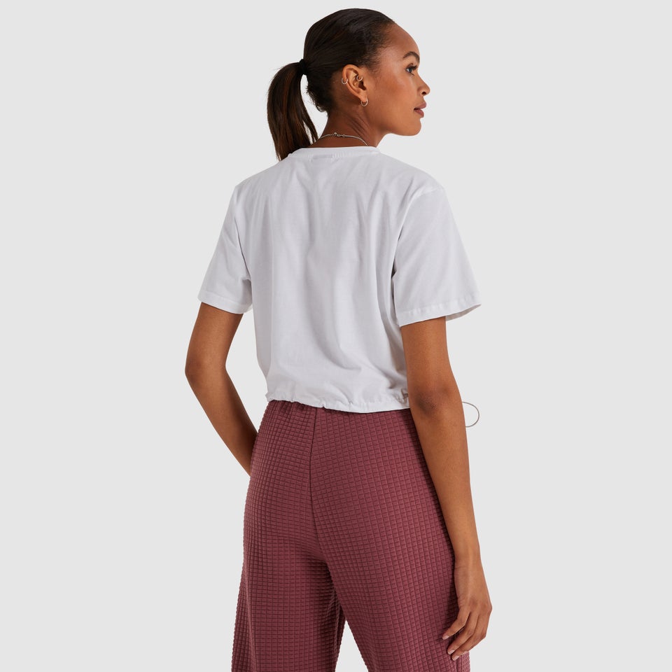 Women's Almond Crop T-Shirt White