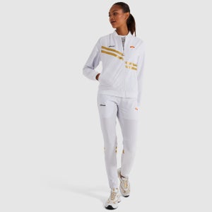 Women's Partial Track Top White