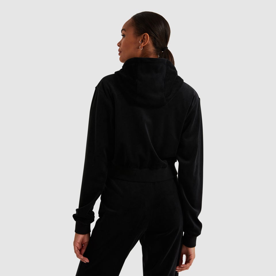 Kirsten kurze Kapuzenpullover Schwarz