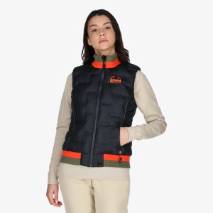 Imbottita Gilet Schwarz für Damen