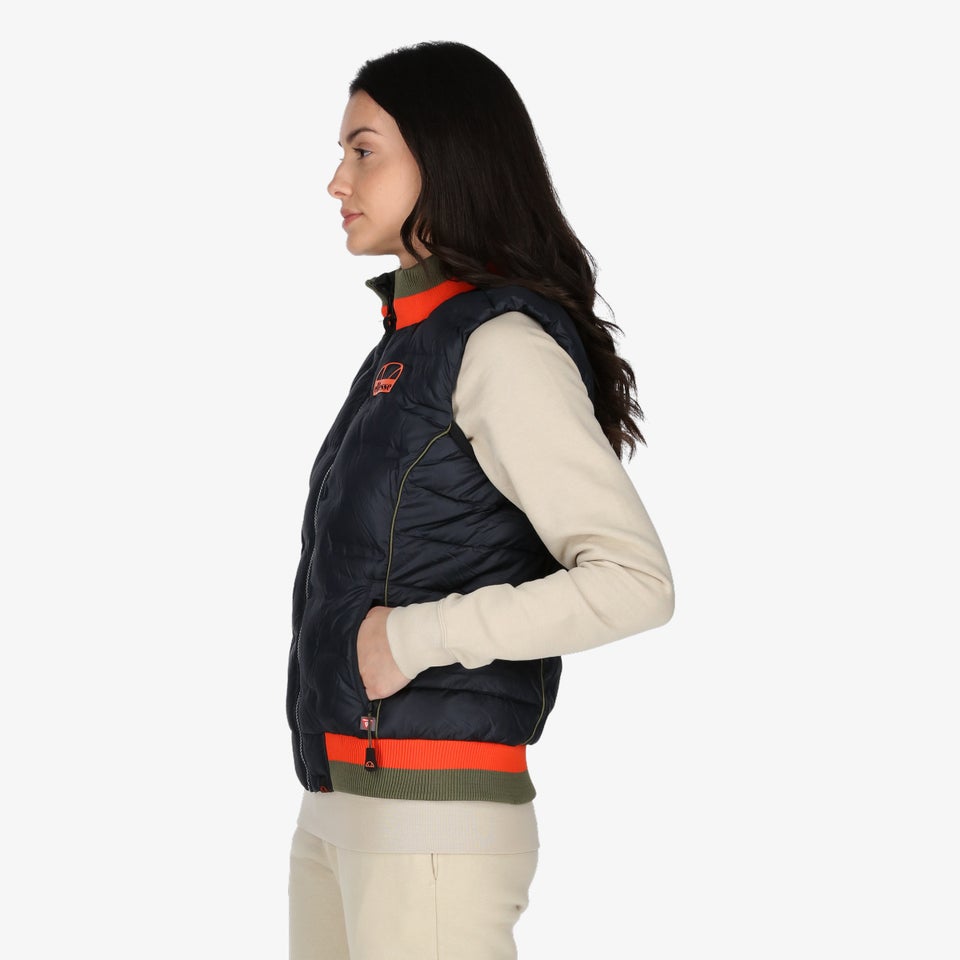 Imbottita Gilet Schwarz für Damen