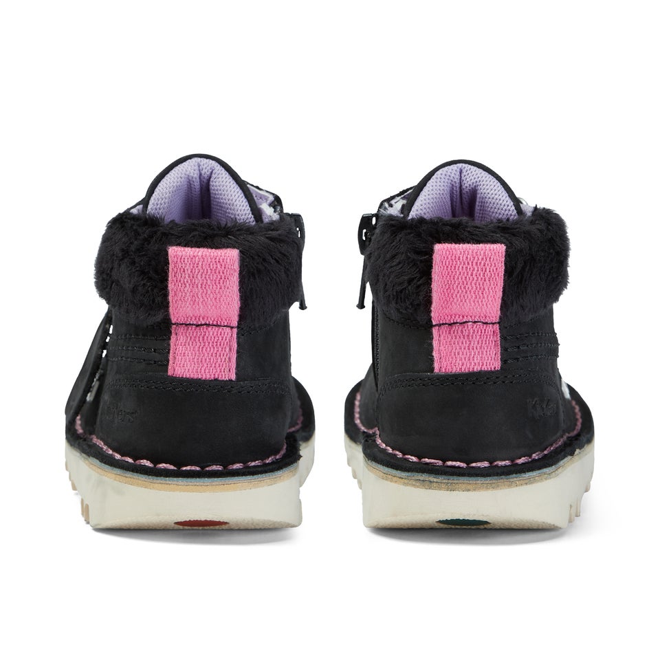Infant Girls Kick Hi Winter Nubuck Black