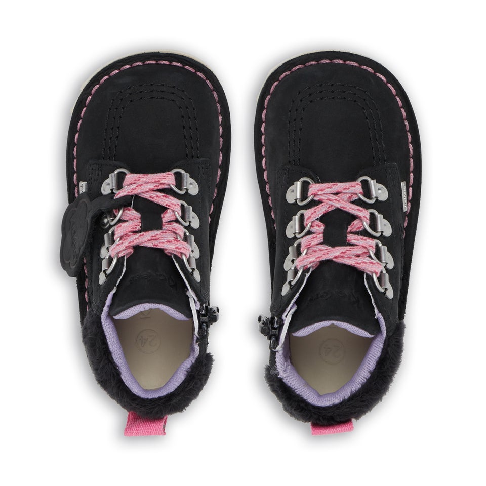 Infant Girls Kick Hi Winter Nubuck Black
