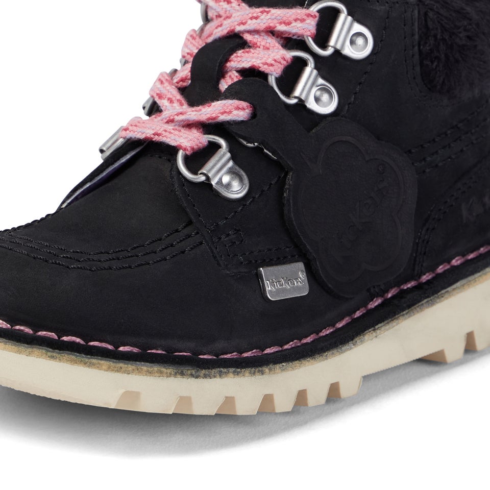 Infant Girls Kick Hi Winter Nubuck Black