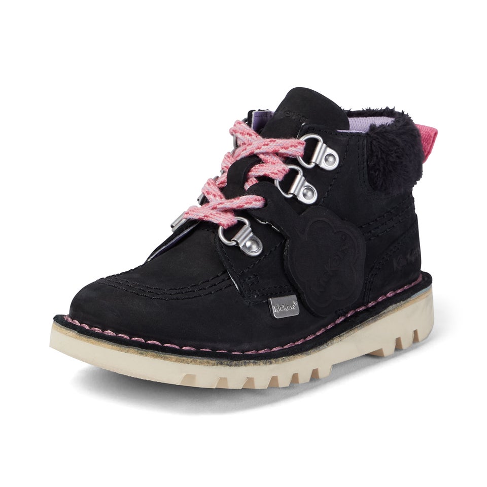 Infant Girls Kick Hi Winter Nubuck Black
