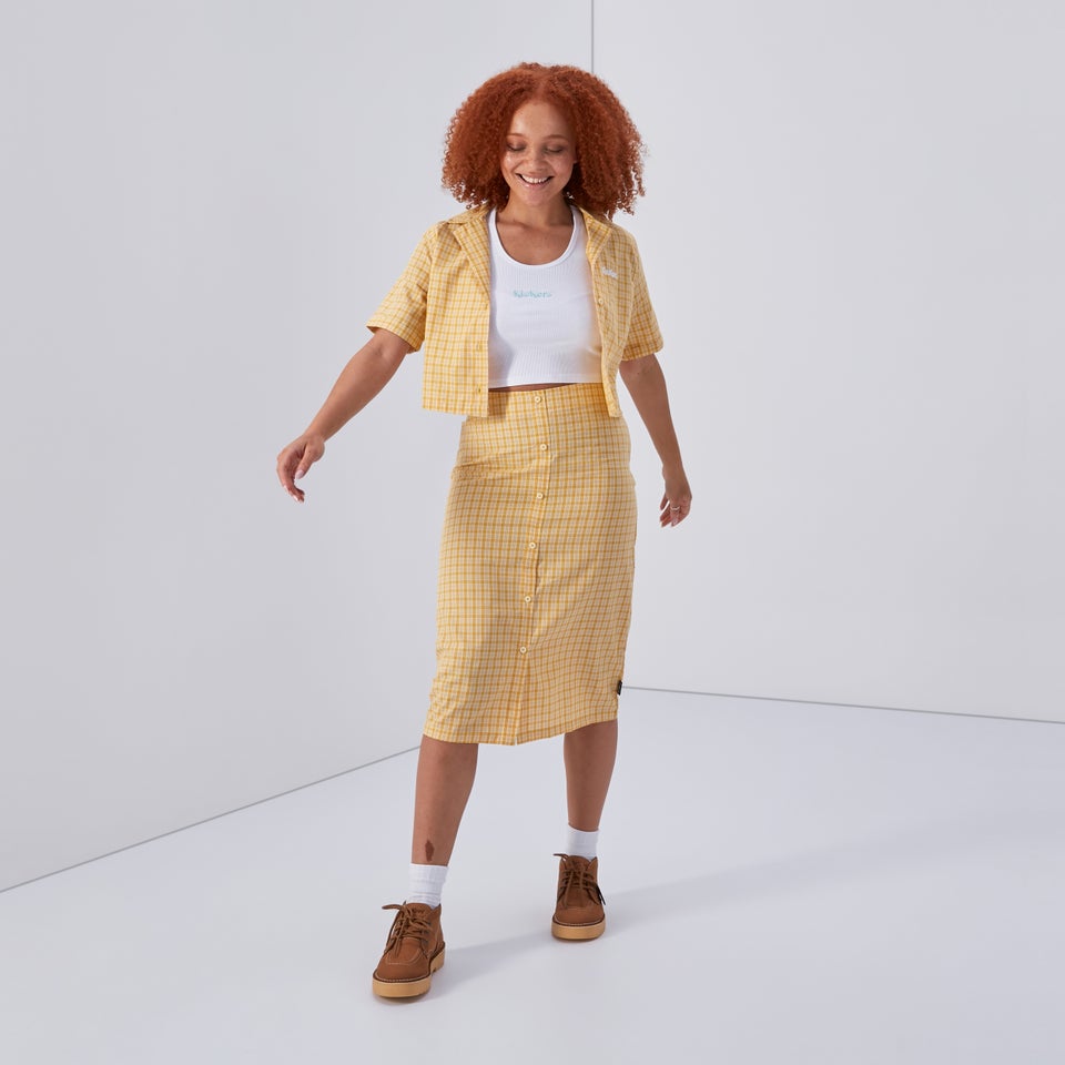 Women's Cropped Shirt Yellow