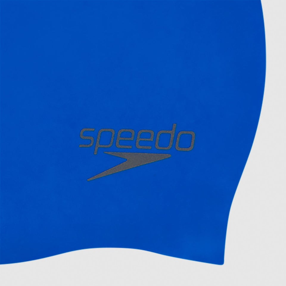 Adult Plain Moulded Silicone Cap Blue