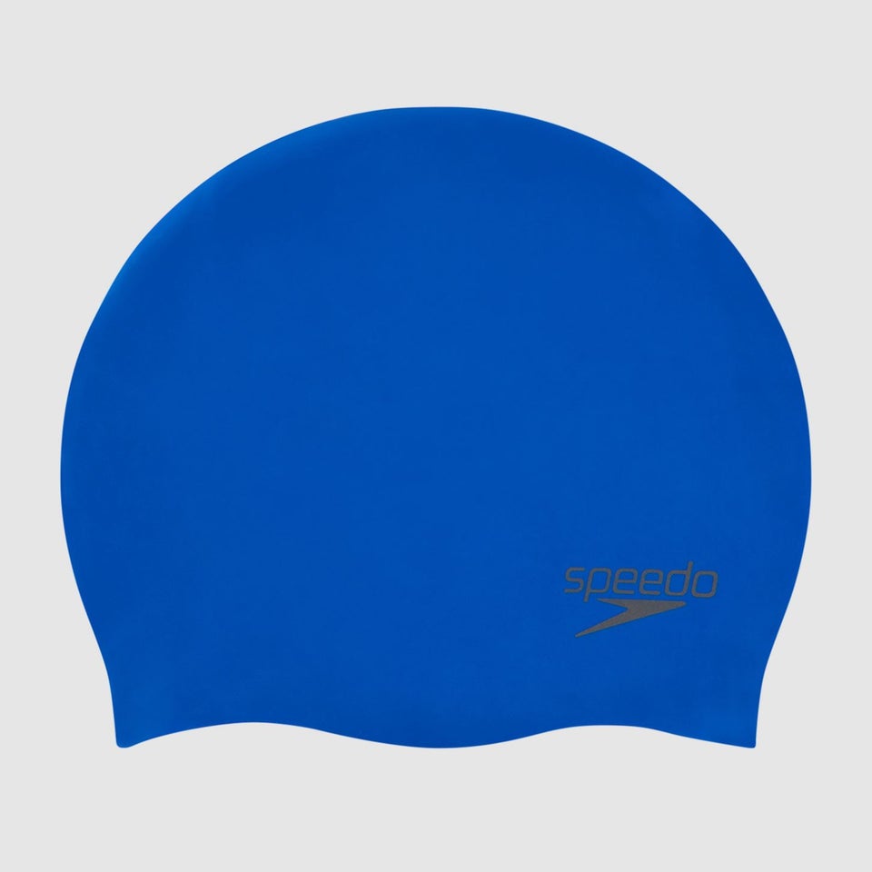 Adult Plain Moulded Silicone Cap Blue