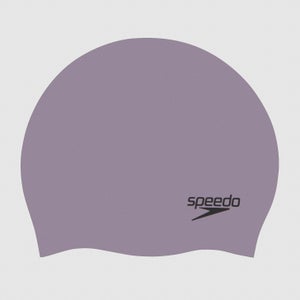 Adult Plain Moulded Silicone Cap Grey - One Size