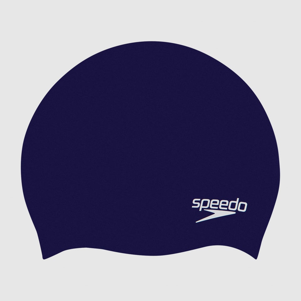 Junior Plain Moulded Silicone Cap Navy