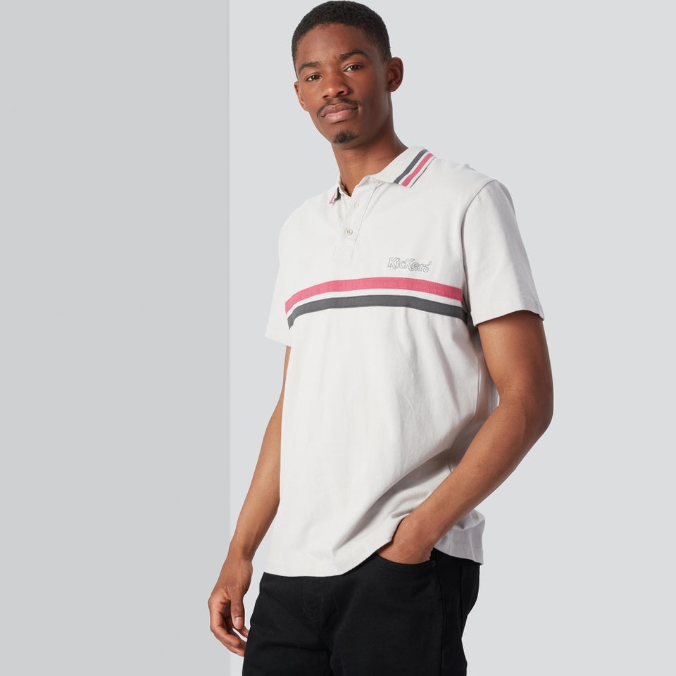 Men's Short Sleeve Polo Shirt Grey