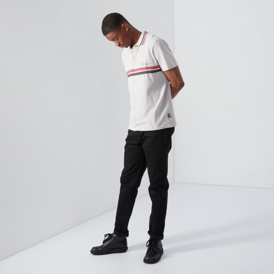 Men's Short Sleeve Polo Shirt Grey