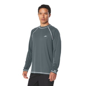 Men's Easy Long Sleeve Rashguard Gray