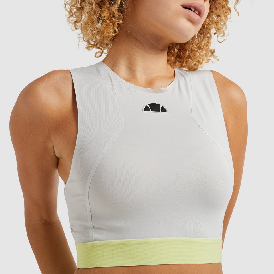 Tuttan Cropped Vest Top Light Grey