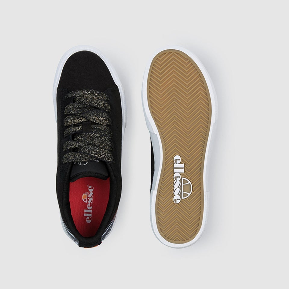 Womens Massimo Trainer Black Glitter