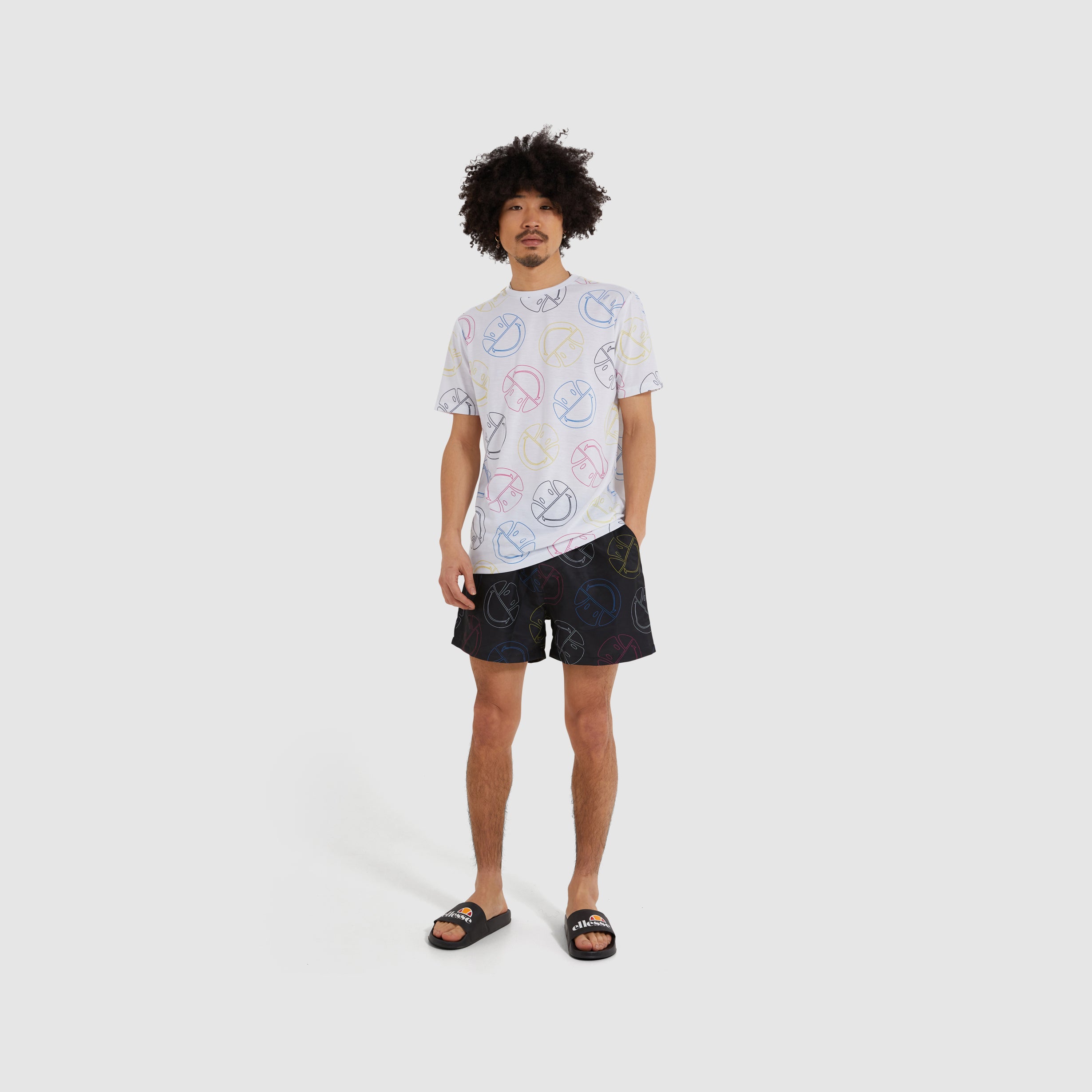 ellesse x SmileyÂ® Contento Swim Shorts Dark Grey