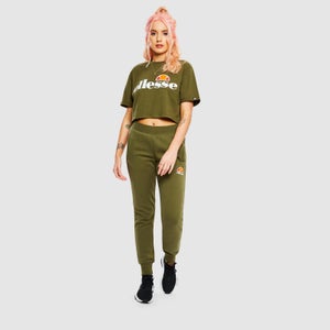 Women's Alberta Cropped T-Shirt Khaki - 6