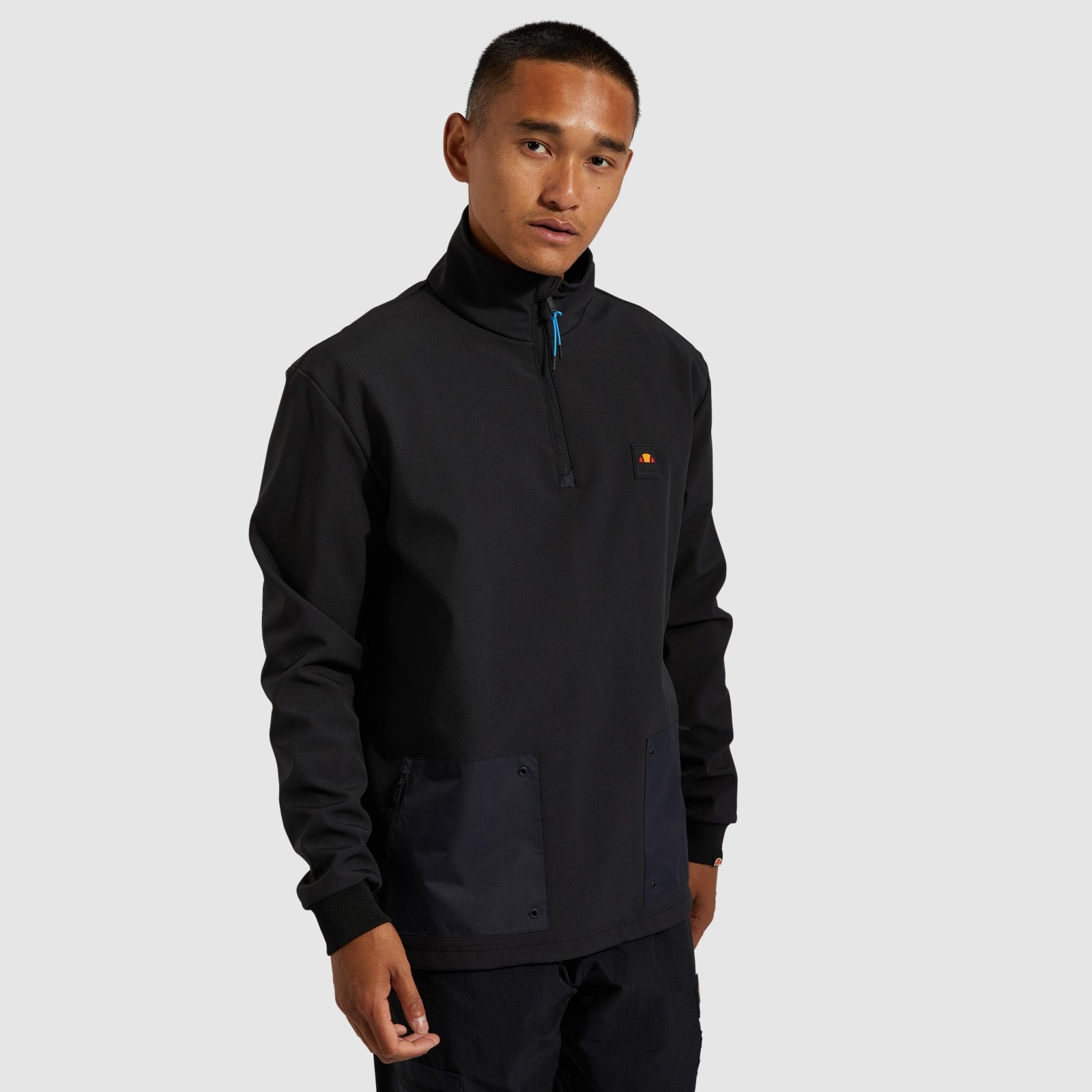 Men's Kinote 1/2 Zip Track Top Black | ellesse UK