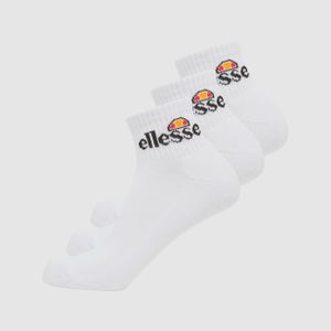 Rallo 3 Pack Ankle Socks White