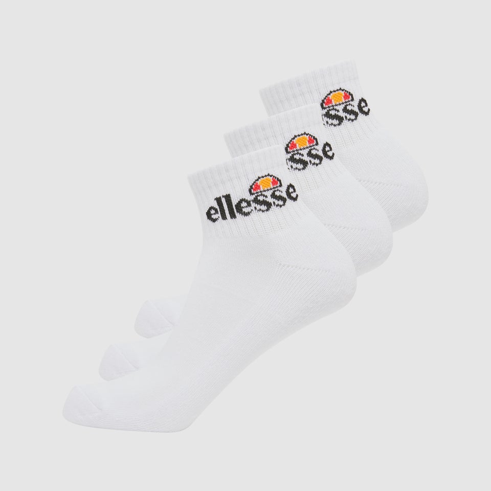 Rallo 3 Pack Ankle Socks White