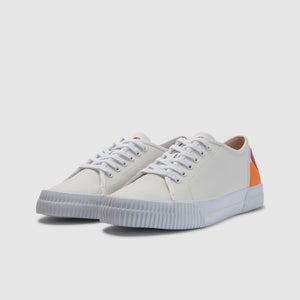 Men's Tropea Leather Trainer White - 10