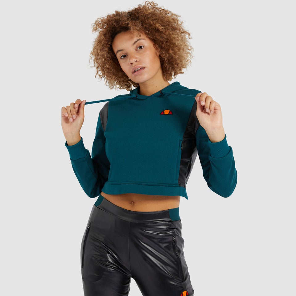Women's Fioci Crop Hoody Teal