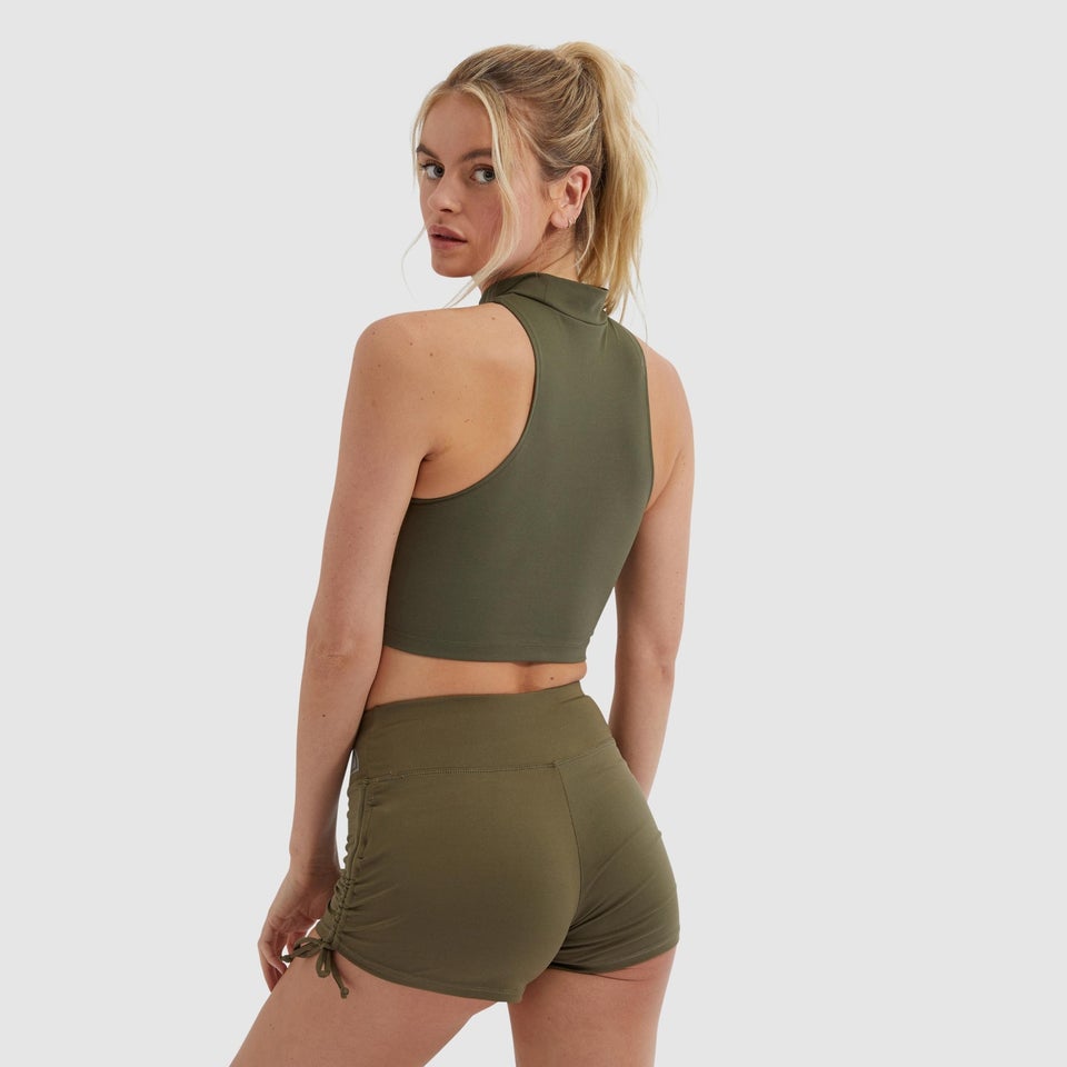 Sveti Cropped Vest Khaki