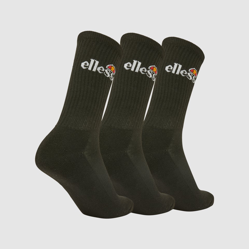 Arrom 3 PK Sports Socks Black
