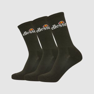 Arrom 3 PK Sports Socks Black - 3-5H