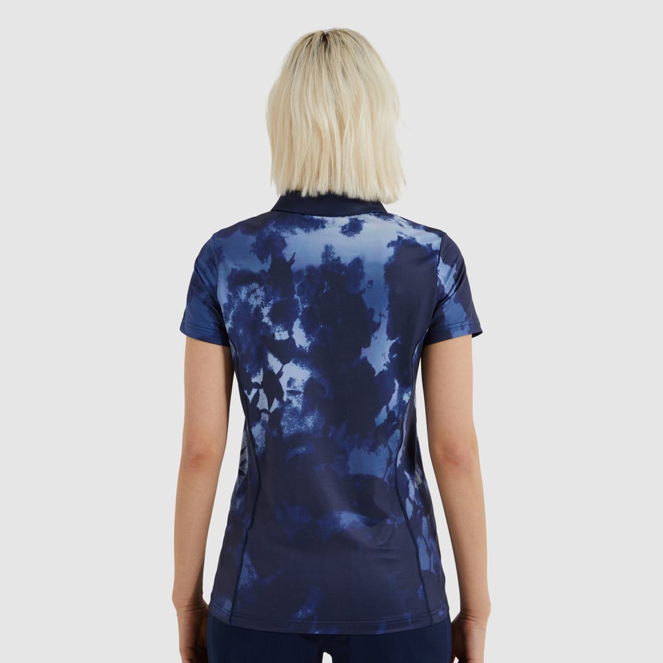 Ralles Poloshirt Marineblau Batik