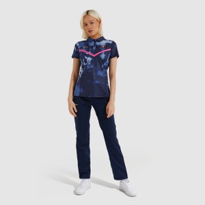 Ralles Poloshirt Marineblau Batik