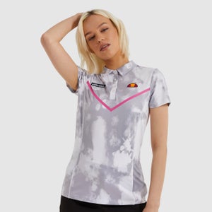 Women's Ralles Polo Shirt White Tie Dye - 6