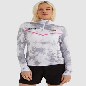 Frielo Half Zip Top White Tie Dye