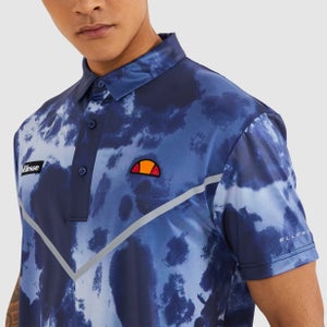 Rallan Poloshirt Marineblau Batik