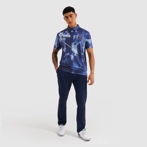 Rallan Poloshirt Marineblau Batik