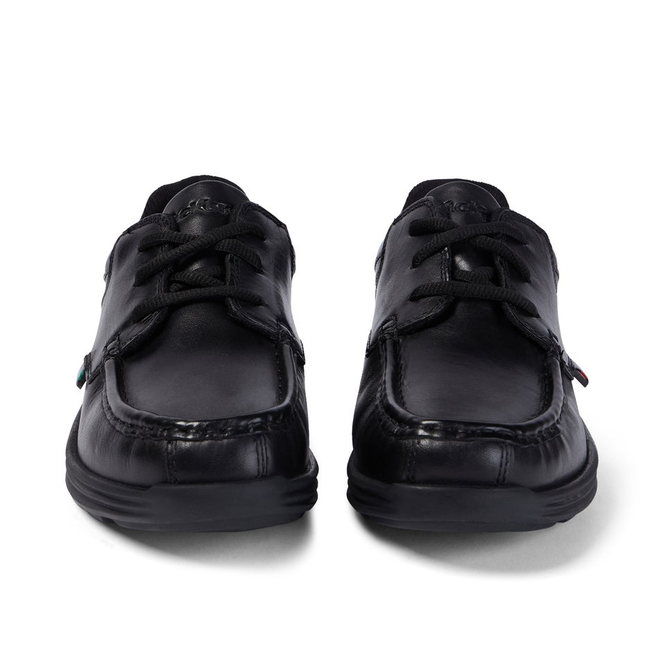 Youth Mens Reasan Lace Leather Black