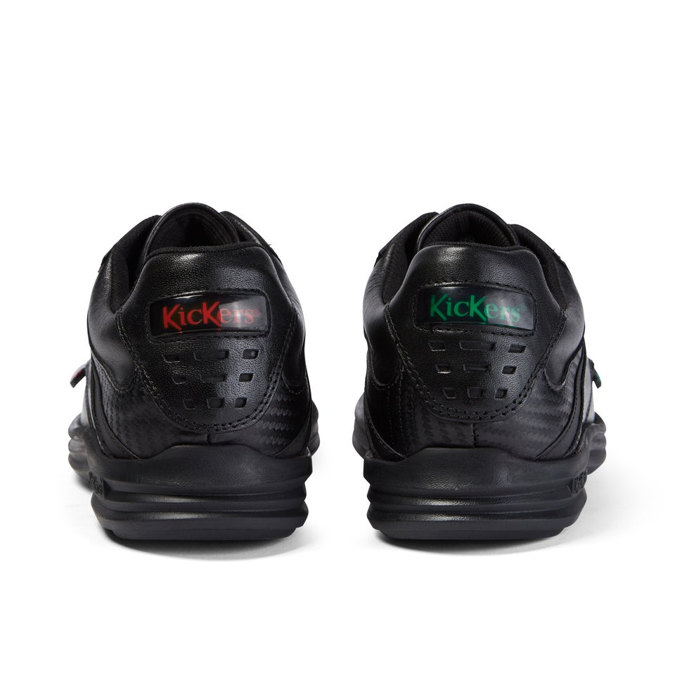 Youth Mens Reasan Lace Leather Black