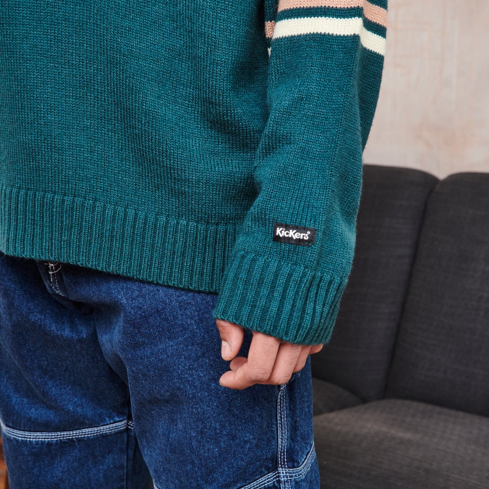 Men's Green Logo Knit Jumper Green