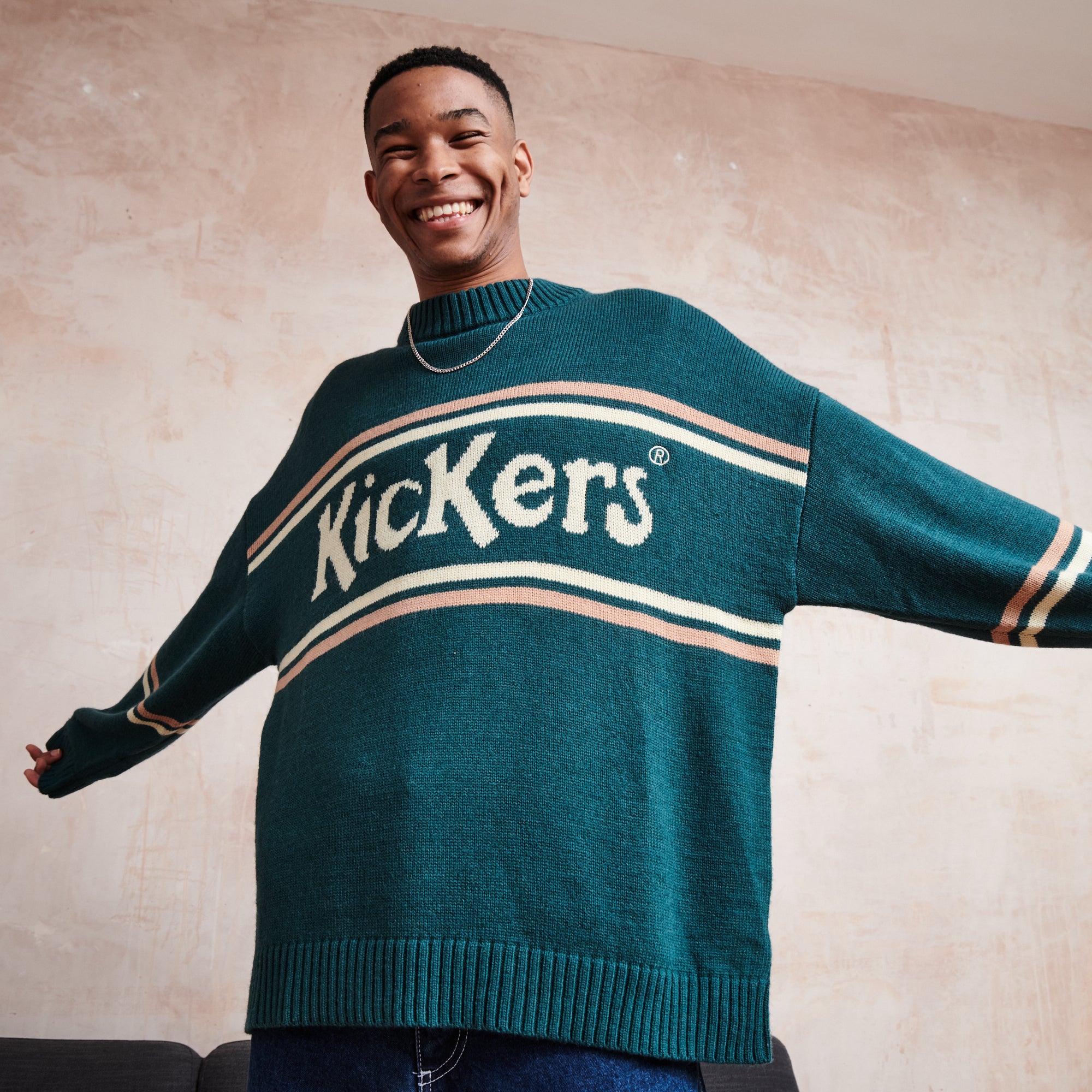 Men's Green Logo Knit Jumper Green