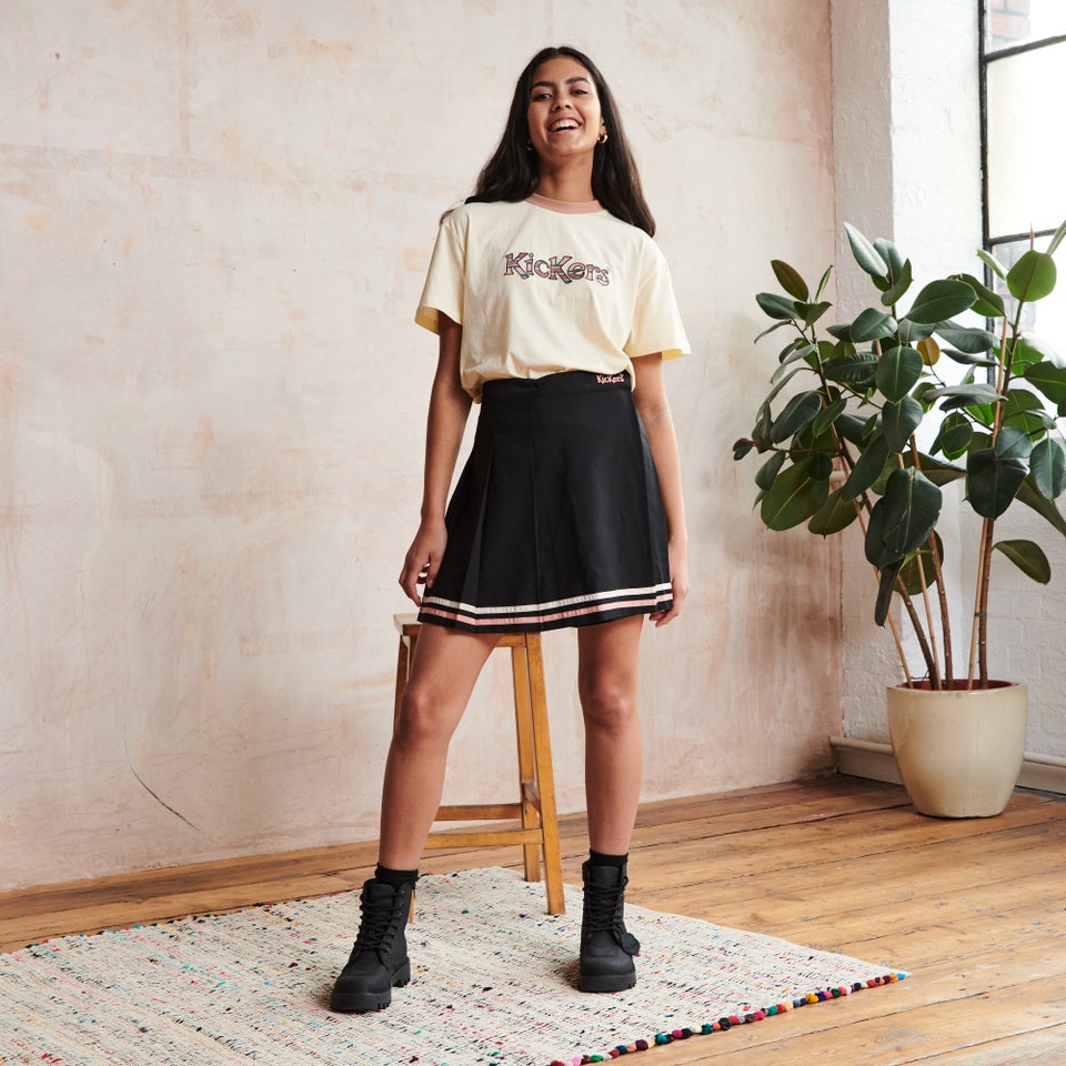 Women's Cream T-shirt with logo Beige