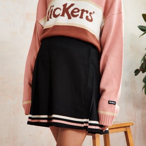 Women's Black Pleated Mini Skirt Black - XS